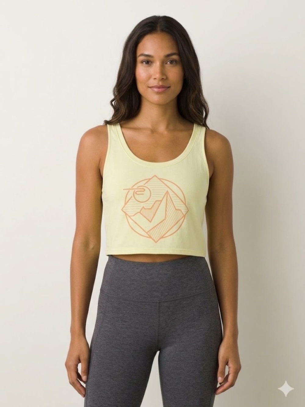 prAna Scoop-Neck Graphic Crop Tank – XS